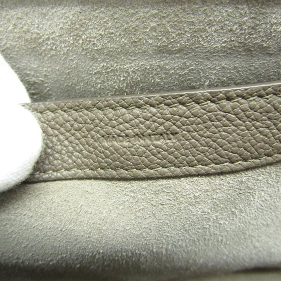 CELINE Small Fold Cabas 194073 Leather Handbag Shoulder Bag Gray Brown - Picture 15 of 16